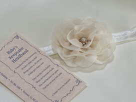 Light Mocha Baby Headband